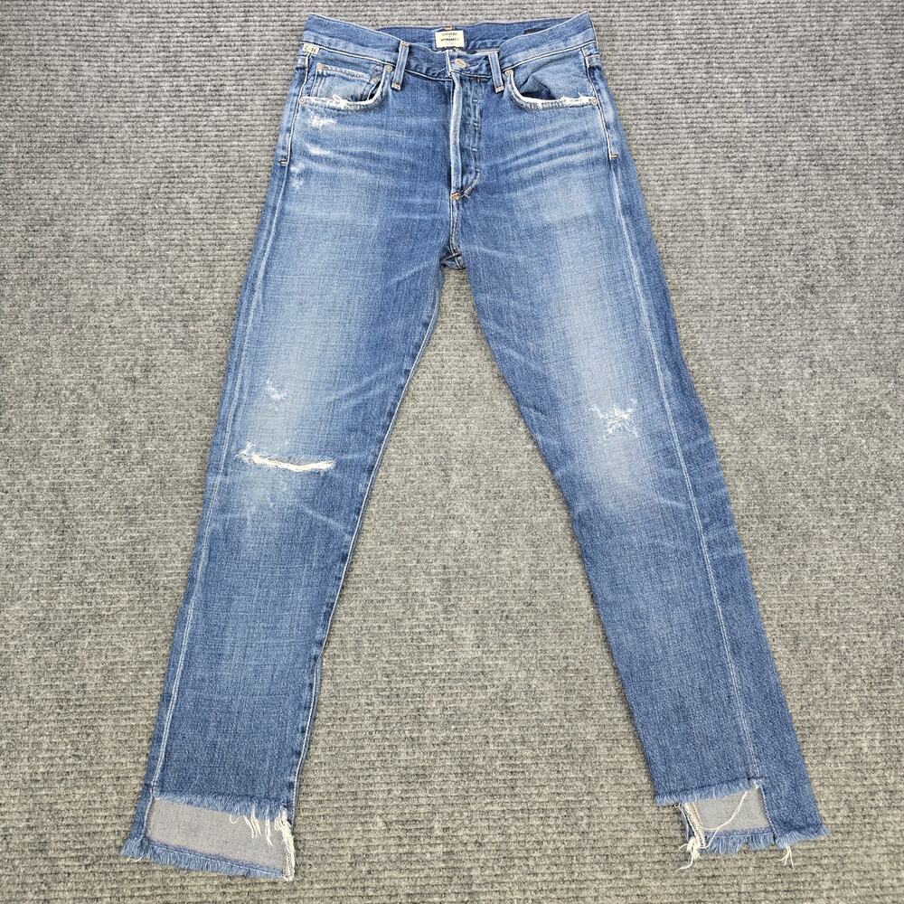 Citizens of Humanity Liya Classic Fit Jeans Tag 25 Womens 27x28 Blue Button Fly